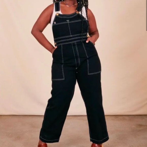 Big Bud Press Artist Togs Black Overalls 2X | Unisex Stretch Twill Made in USA - Picture 1 of 12